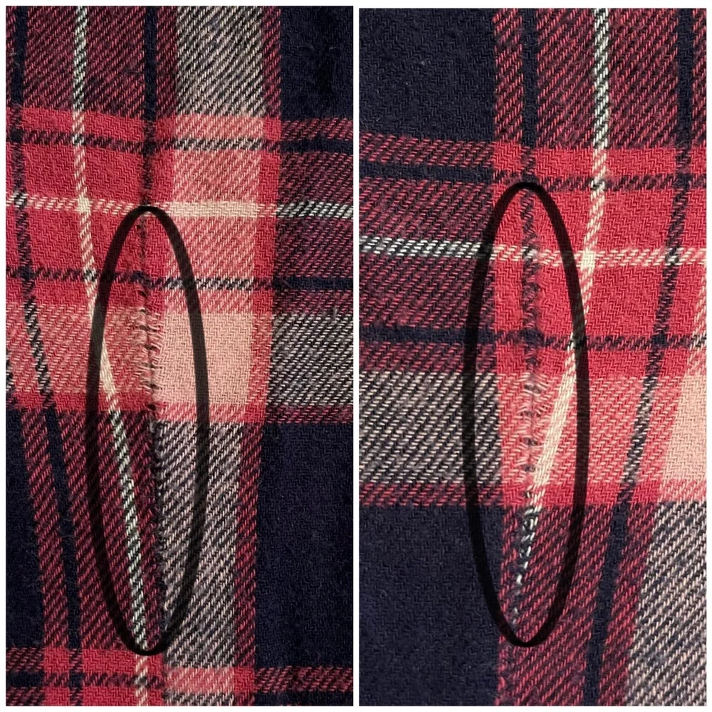 Derek Heart Pink Plaid Cotton Flannel Shirt